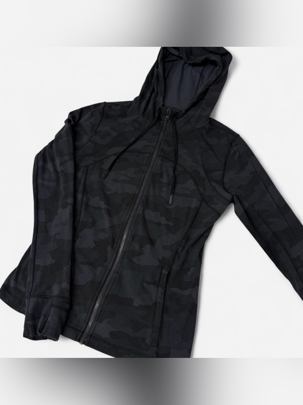 Lululemon Hooded Black Camo Define Jacket *Nulu